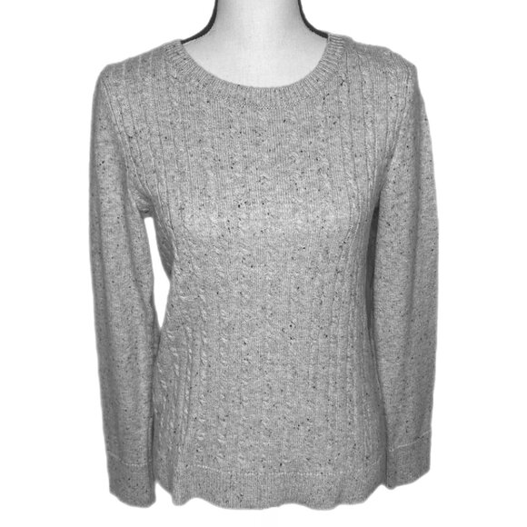Talbots Womens Long Sleeve Gray Sweater Size M - Picture 1 of 8